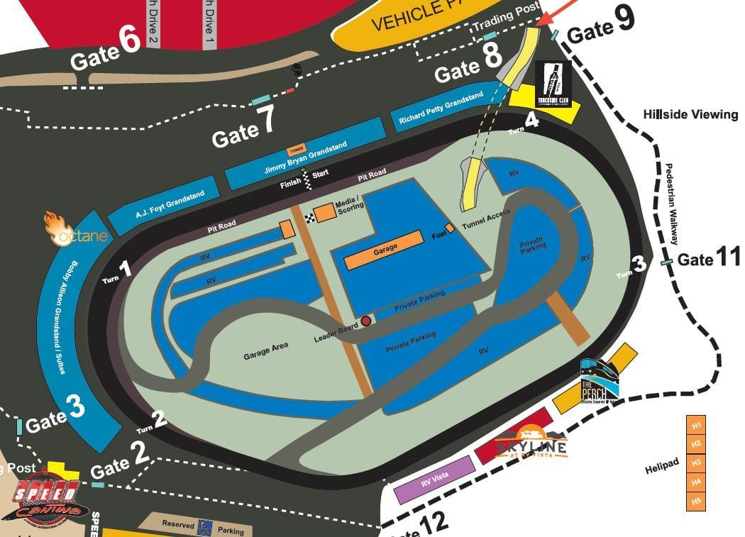 ફોનિક્સ raceway નકશો